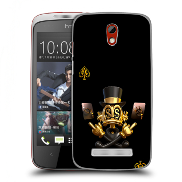 Пластиковый чехол на HTC Desire 500 с принтом Золотой скрудж макдак Пластиковый чехол на HTC Desire 500 с принтом Золотой скрудж макдак