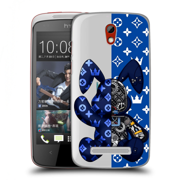 Пластиковый чехол на HTC Desire 500 с принтом Луи робот