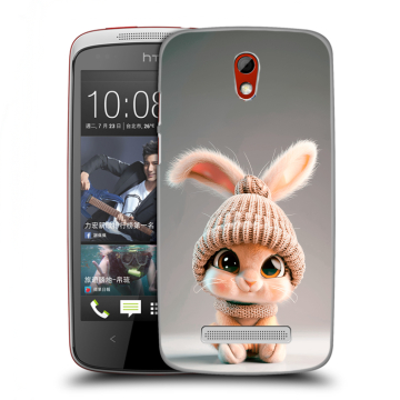 Пластиковый чехол на HTC Desire 500 с принтом Кролик Пластиковый чехол на HTC Desire 500 с принтом Кролик