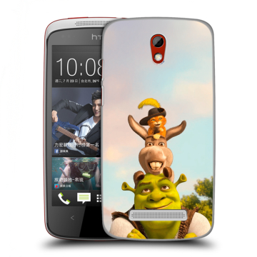 Пластиковый чехол на HTC Desire 500 с принтом Шрек Shrek