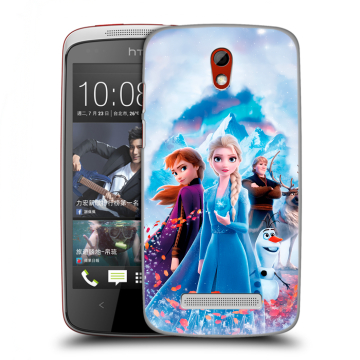 Пластиковый чехол на HTC Desire 500 с принтом Холодное сердце Frozen Пластиковый чехол на HTC Desire 500 с принтом Холодное сердце Frozen