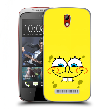 Пластиковый чехол на HTC Desire 500 с принтом спанчбоб спанч боб Пластиковый чехол на HTC Desire 500 с принтом спанчбоб спанч боб