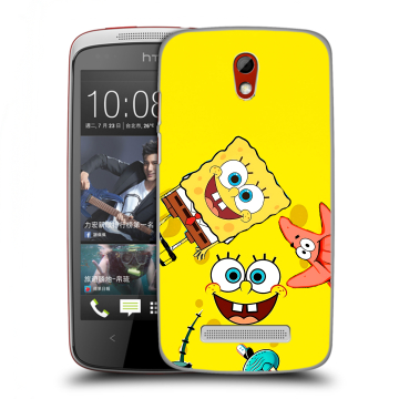 Пластиковый чехол на HTC Desire 500 с принтом Спанч боб Спанчбоб Пластиковый чехол на HTC Desire 500 с принтом Спанч боб Спанчбоб