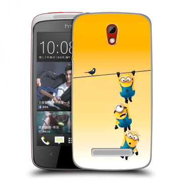 Пластиковый чехол на HTC Desire 500 с принтом Миньоны