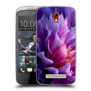 Пластиковый чехол на HTC Desire 500 с принтом женский цветы Пластиковый чехол на HTC Desire 500 с принтом женский цветы