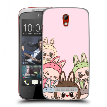 Пластиковый чехол на HTC Desire 500 с принтом Лабубу