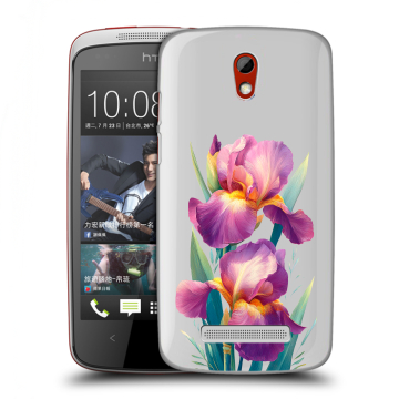 Пластиковый чехол на HTC Desire 500 с принтом Цветы орхидеи