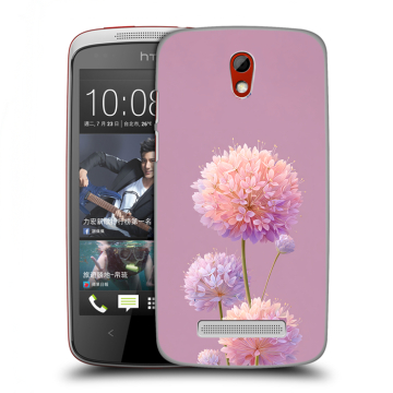 Пластиковый чехол на HTC Desire 500 с принтом Цветы