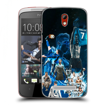 Пластиковый чехол на HTC Desire 500 с принтом Реал Роналдо Пластиковый чехол на HTC Desire 500 с принтом Реал Роналдо
