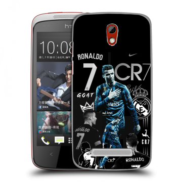 Пластиковый чехол на HTC Desire 500 с принтом Реал Роналдо Пластиковый чехол на HTC Desire 500 с принтом Реал Роналдо