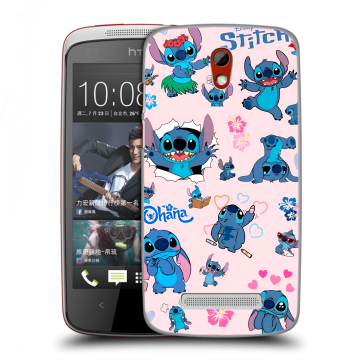 Пластиковый чехол на HTC Desire 500 с принтом Лило и Стич Пластиковый чехол на HTC Desire 500 с принтом Лило и Стич