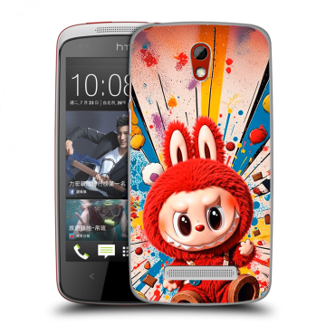 Пластиковый чехол на HTC Desire 500 с принтом Labubu Лабубу Пластиковый чехол на HTC Desire 500 с принтом Labubu Лабубу