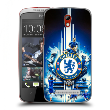 Пластиковый чехол на HTC Desire 500 с принтом Chelsea Челси