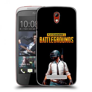 Пластиковый чехол на HTC Desire 500 с принтом PUGB ПАГБ Пластиковый чехол на HTC Desire 500 с принтом PUGB ПАГБ