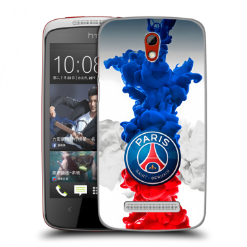 Пластиковый чехол на HTC Desire 500 с принтом PSG ПСЖ