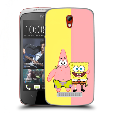 Пластиковый чехол на HTC Desire 500 с принтом Спанч боб Спанчбоб Пластиковый чехол на HTC Desire 500 с принтом Спанч боб Спанчбоб