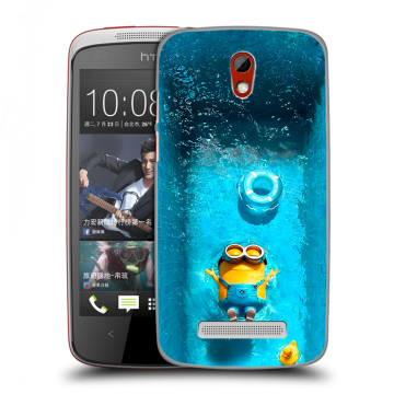 Пластиковый чехол на HTC Desire 500 с принтом Миньоны Пластиковый чехол на HTC Desire 500 с принтом Миньоны