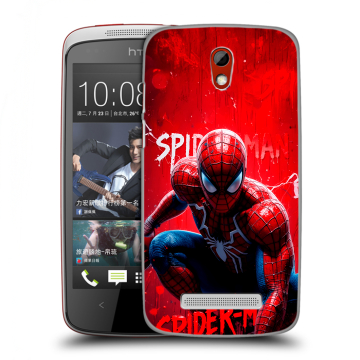Пластиковый чехол на HTC Desire 500 с принтом Spiderman Человек паук Пластиковый чехол на HTC Desire 500 с принтом Spiderman Человек паук