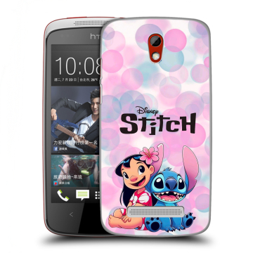 Пластиковый чехол на HTC Desire 500 с принтом Лило и Стич Пластиковый чехол на HTC Desire 500 с принтом Лило и Стич