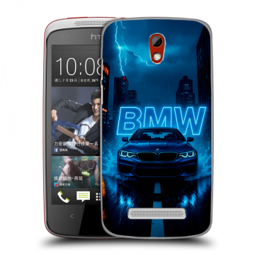 Пластиковый чехол на HTC Desire 500 с принтом BMW БМВ Пластиковый чехол на HTC Desire 500 с принтом BMW БМВ