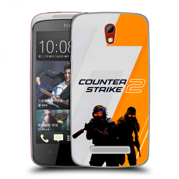 Пластиковый чехол на HTC Desire 500 с принтом Counter Strike