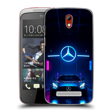 Пластиковый чехол на HTC Desire 500 с принтом Mercedes Мерседес Пластиковый чехол на HTC Desire 500 с принтом Mercedes Мерседес