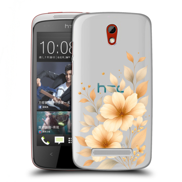Пластиковый чехол на HTC Desire 500 с принтом для девушки