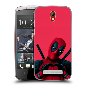 Пластиковый чехол на HTC Desire 500 с принтом Дедпул Deadpool Пластиковый чехол на HTC Desire 500 с принтом Дедпул Deadpool