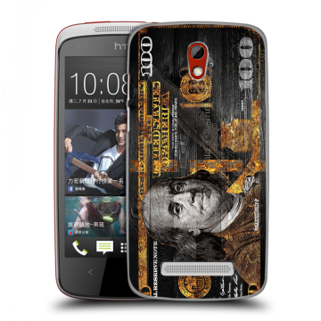 Пластиковый чехол на HTC Desire 500 с принтом Доллар деньги