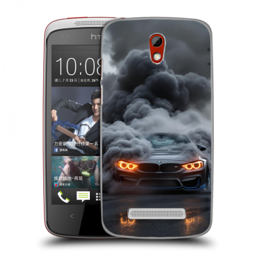 Пластиковый чехол на HTC Desire 500 с принтом BMW БМВ Пластиковый чехол на HTC Desire 500 с принтом BMW БМВ