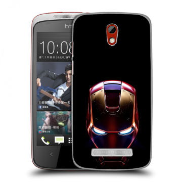 Пластиковый чехол на HTC Desire 500 с принтом IronMan Железный человек Пластиковый чехол на HTC Desire 500 с принтом IronMan Железный человек