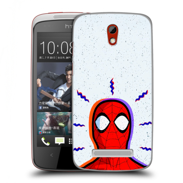 Пластиковый чехол на HTC Desire 500 с принтом Spiderman Человек паук