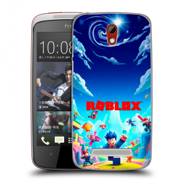 Пластиковый чехол на HTC Desire 500 с принтом Roblox Роблокс Пластиковый чехол на HTC Desire 500 с принтом Roblox Роблокс