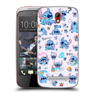 Пластиковый чехол на HTC Desire 500 с принтом Лило и Стич Пластиковый чехол на HTC Desire 500 с принтом Лило и Стич