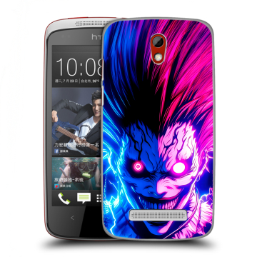 Пластиковый чехол на HTC Desire 500 с принтом Death note Тетрадь смерти