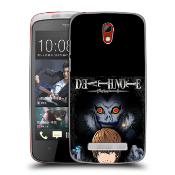Пластиковый чехол на HTC Desire 500 с принтом Death note Тетрадь смерти