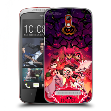 Пластиковый чехол на HTC Desire 500 с принтом Hazbin Hotel Отель Хазбин Пластиковый чехол на HTC Desire 500 с принтом Hazbin Hotel Отель Хазбин