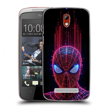 Пластиковый чехол на HTC Desire 500 с принтом Spiderman Человек паук