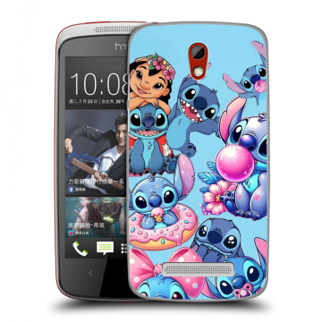 Пластиковый чехол на HTC Desire 500 с принтом Лило и Стич Пластиковый чехол на HTC Desire 500 с принтом Лило и Стич