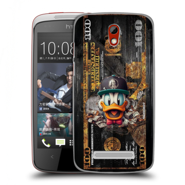 Пластиковый чехол на HTC Desire 500 с принтом Дональд Дак Доллар Пластиковый чехол на HTC Desire 500 с принтом Дональд Дак Доллар