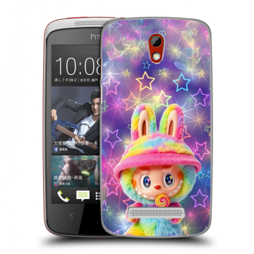 Пластиковый чехол на HTC Desire 500 с принтом Labubu Лабубу Пластиковый чехол на HTC Desire 500 с принтом Labubu Лабубу