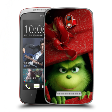 Пластиковый чехол на HTC Desire 500 с принтом Новый год