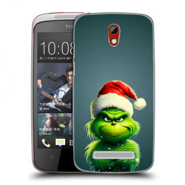 Пластиковый чехол на HTC Desire 500 с принтом Новый год