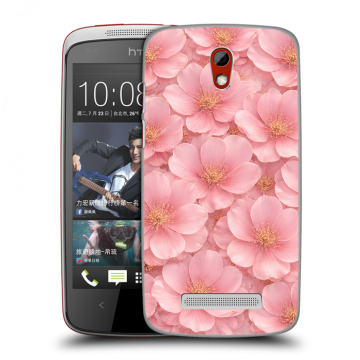 Пластиковый чехол на HTC Desire 500 с принтом женский