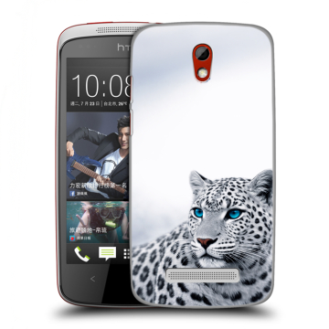Пластиковый чехол на HTC Desire 500 с принтом женский