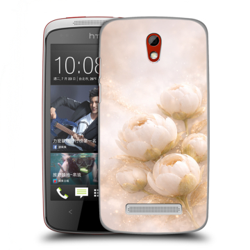 Пластиковый чехол на HTC Desire 500 с принтом женский
