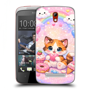 Пластиковый чехол на HTC Desire 500 с принтом для девочек Пластиковый чехол на HTC Desire 500 с принтом для девочек