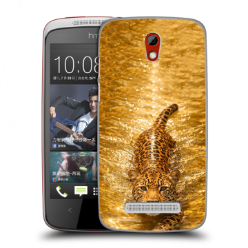 Пластиковый чехол на HTC Desire 500 с принтом женский