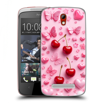 Пластиковый чехол на HTC Desire 500 с принтом для девочек Пластиковый чехол на HTC Desire 500 с принтом для девочек