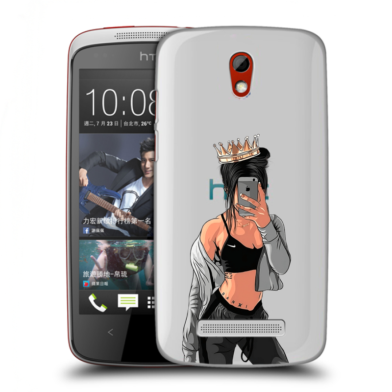 Пластиковый чехол на HTC Desire 500 с принтом Женские принты Пластиковый чехол на HTC Desire 500 с принтом Женские принты